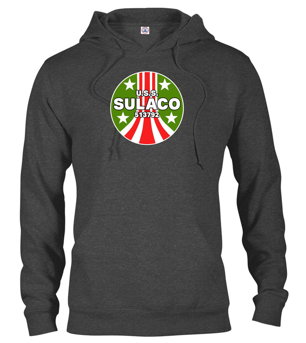 Charcoal Transport Ship Logo Hoodie