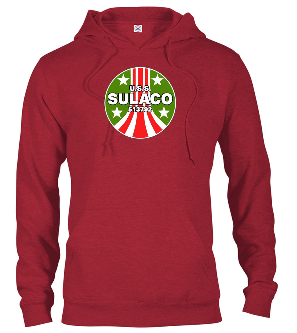 Red Transport Ship Logo Hoodie
