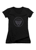 Black Tyrell Cold Steel Juniors V-Neck T-Shirt