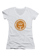 White Tyrell Genetic Replicants Juniors V-Neck T-Shirt
