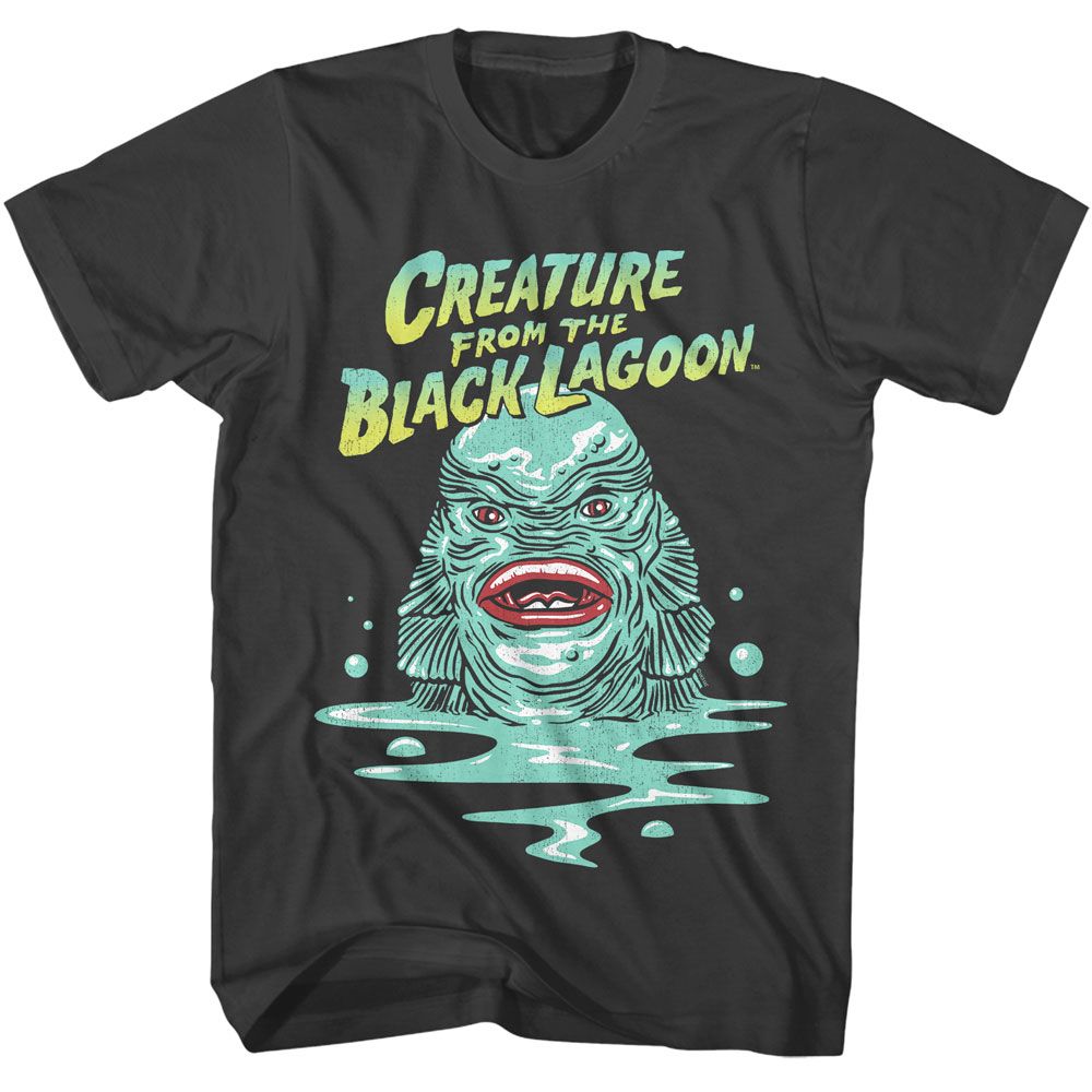 Smoke Gray Universal Monsters t-shirt featuring a Creature design