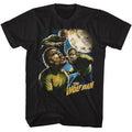 Black Universal Monsters t-shirt featuring a Three Wolfman Moon design