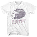White Universal Monsters t-shirt featuring a Bride Electric design