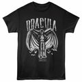 Black Universal Monsters t-shirt featuring a Dracula Spray Paint design