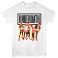 White Underoath t-shirt featuring a Band Members design