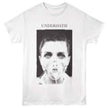 White Underoath t-shirt featuring a Mask design
