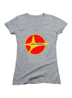 Gray USS Cygnus Juniors V-Neck T-Shirt
