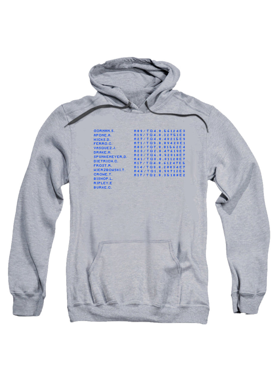 Gray USS Sulaco Crew Dot Matrix Hoodie