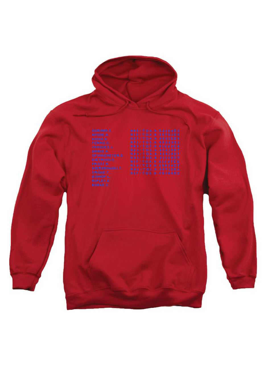 Red USS Sulaco Crew Dot Matrix Hoodie