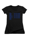 Black USS Sulaco Crew Dot Matrix Juniors V-Neck T-Shirt