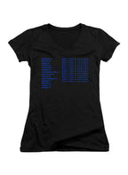 Black USS Sulaco Crew Dot Matrix Juniors V-Neck T-Shirt