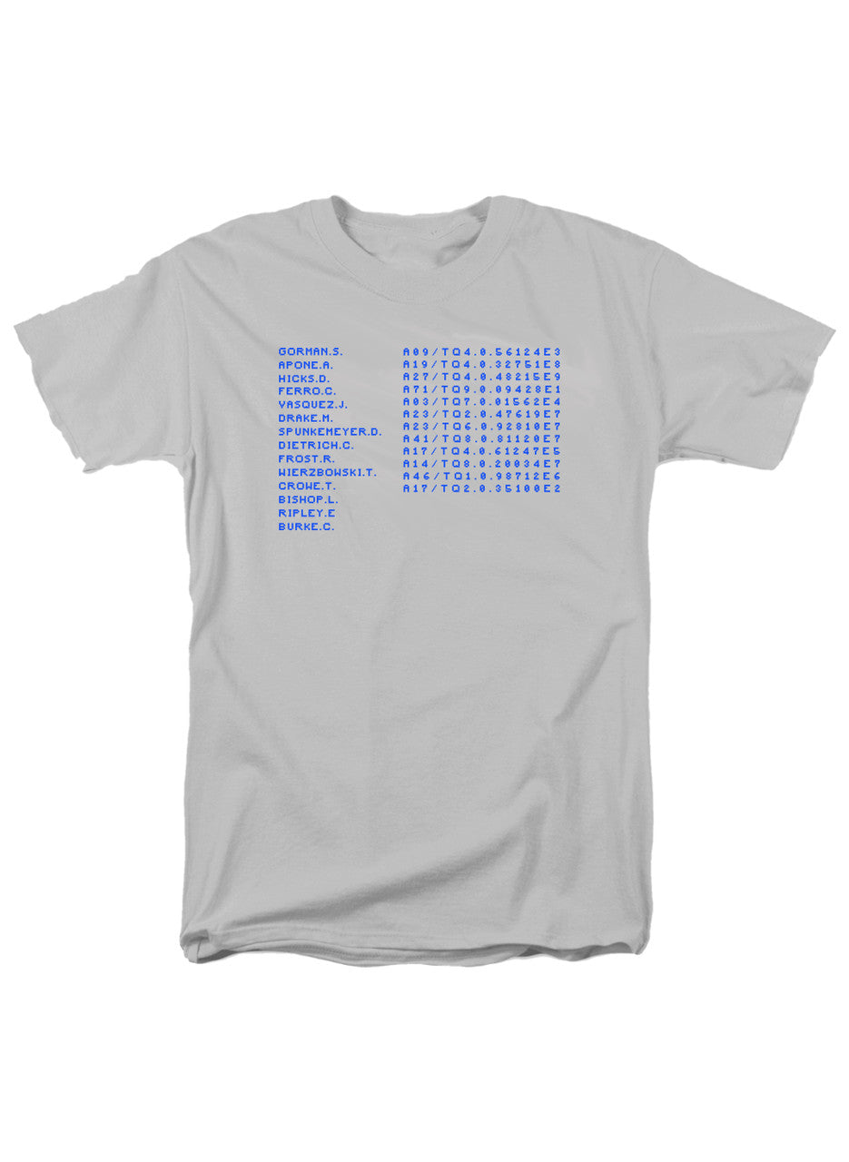 White USS Sulaco Crew Dot Matrix T-Shirt