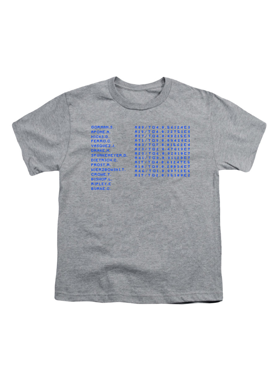 Gray USS Sulaco Crew Dot Matrix Youth/Toddler T-Shirt