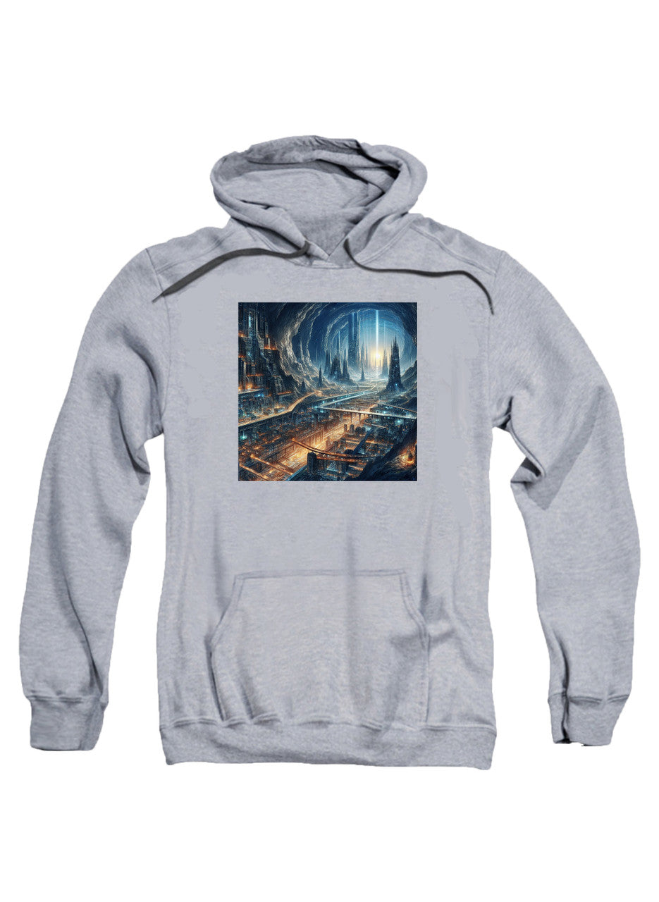 Gray Underground City Hoodie