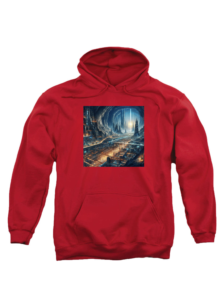 Red Underground City Hoodie