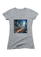 Gray Underground City Juniors V-Neck T-Shirt