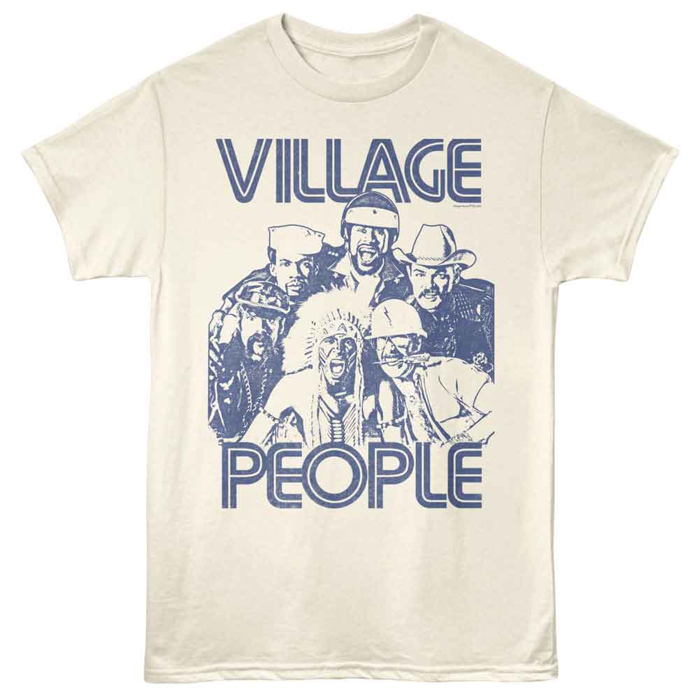 Natural Village People t-shirt featuring a Monochrome design