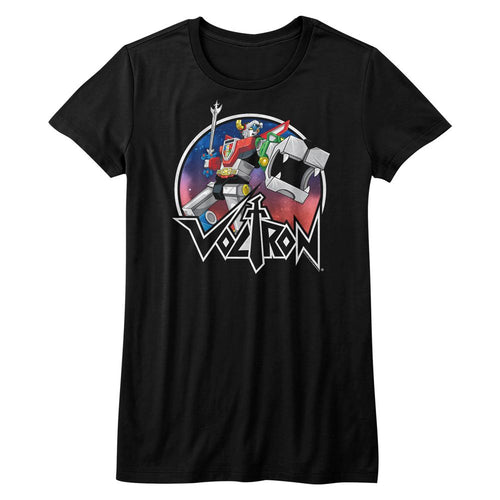 Voltron Ladies T-Shirt - Circle Robot Sketch