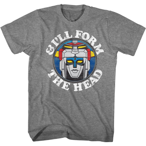 Graphite Voltron t-shirt featuring a Form the Head design