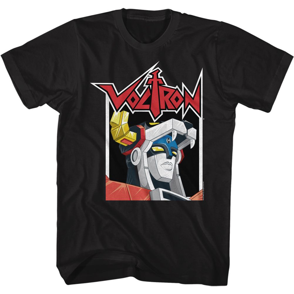Black Voltron t-shirt featuring a In a Box design