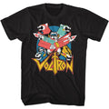 Black Voltron t-shirt featuring a Retron design