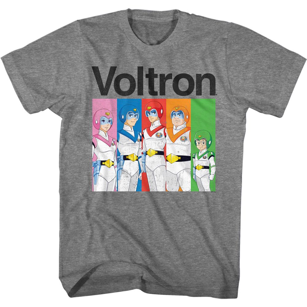 Graphite Voltron t-shirt featuring a Color Blocks design
