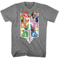 Graphite Voltron t-shirt featuring a Sword Pilots and Lions design
