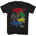 Black Voltron t-shirt featuring a Lions design