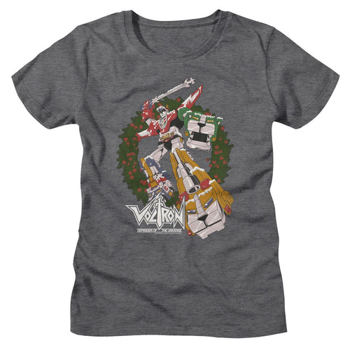 Voltron Ladies T-Shirt - Christmas Wreath