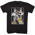 Black Voltron t-shirt featuring a Black and White Boxes design