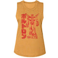 Antique Gold Voltron t-shirt featuring a Katakana Logo design