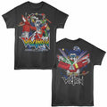 Smoke gray Voltron t-shirt featuring a Defender of the Universe design
