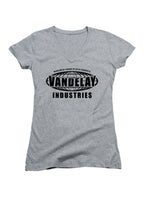 Gray Vandelay Industries Logo Juniors V-Neck T-Shirt