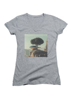 Gray Vantage Point Juniors V-Neck T-Shirt