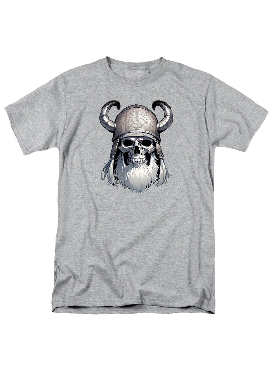 Gray Viking Skull T-Shirt