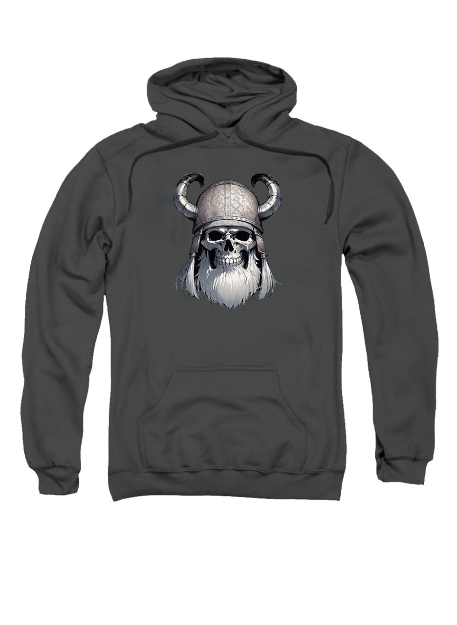 Charcoal Viking Skull Hoodie