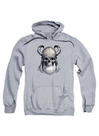 Gray Viking Skull Hoodie