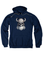 Navy Viking Skull Hoodie
