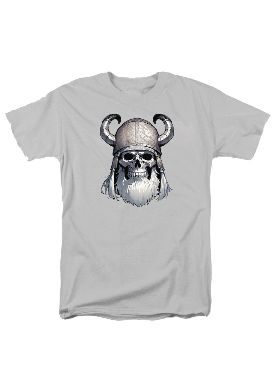 White Viking Skull T-Shirt