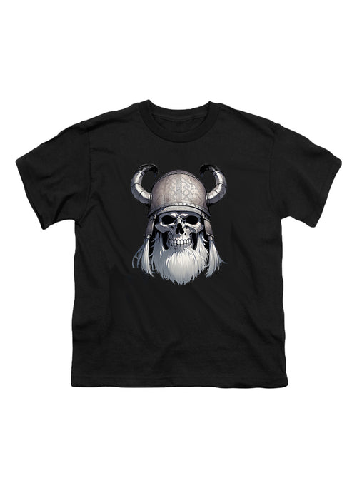 Black Viking Skull Youth/Toddler T-Shirt