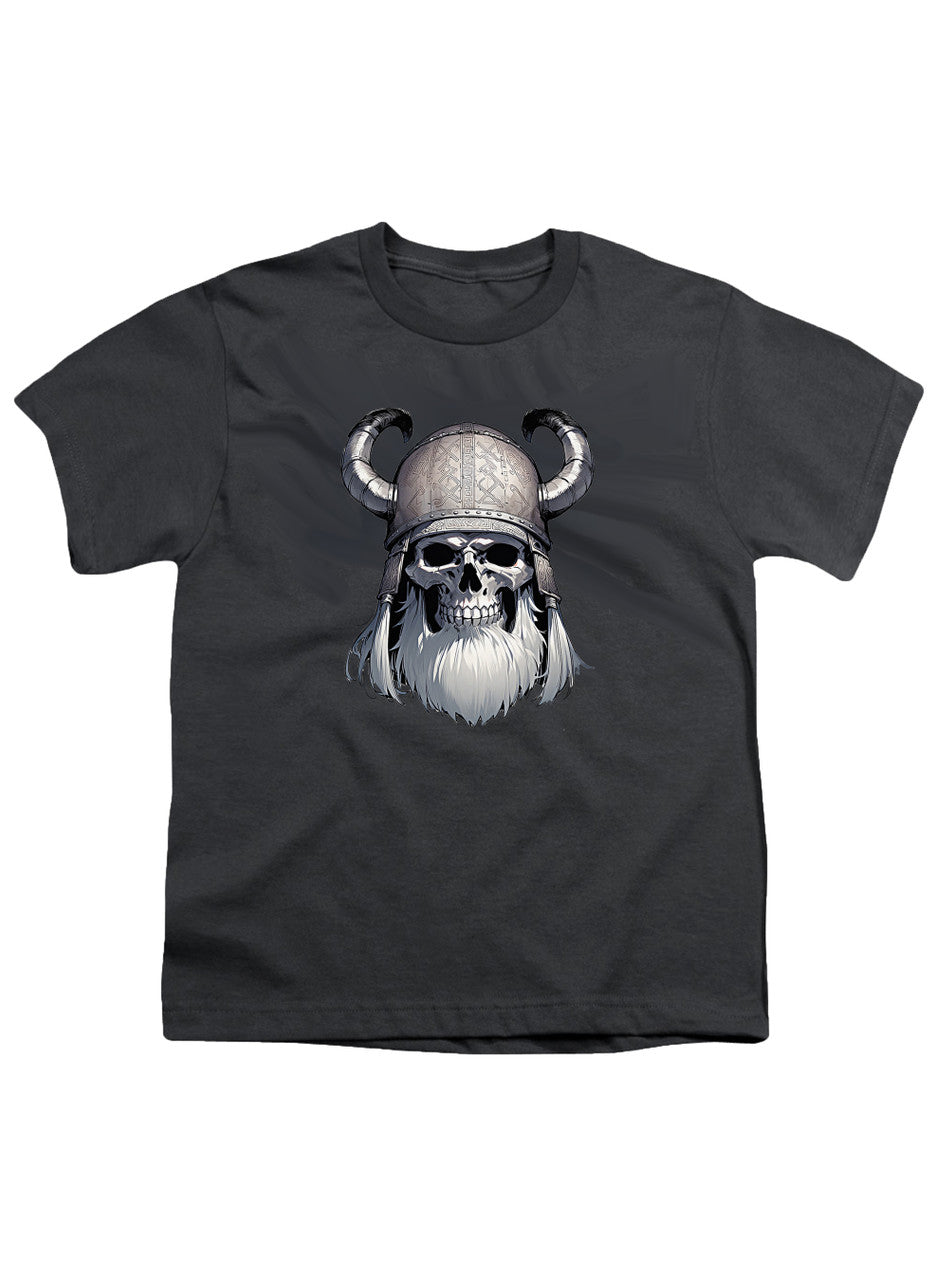 Charcoal Viking Skull Youth/Toddler T-Shirt