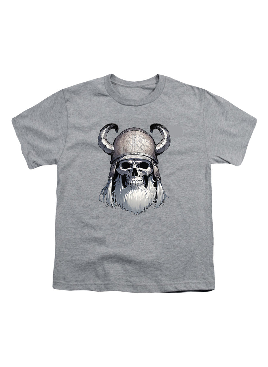 Gray Viking Skull Youth/Toddler T-Shirt