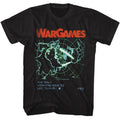 Black WarGames t-shirt featuring a The Only Winning Move design