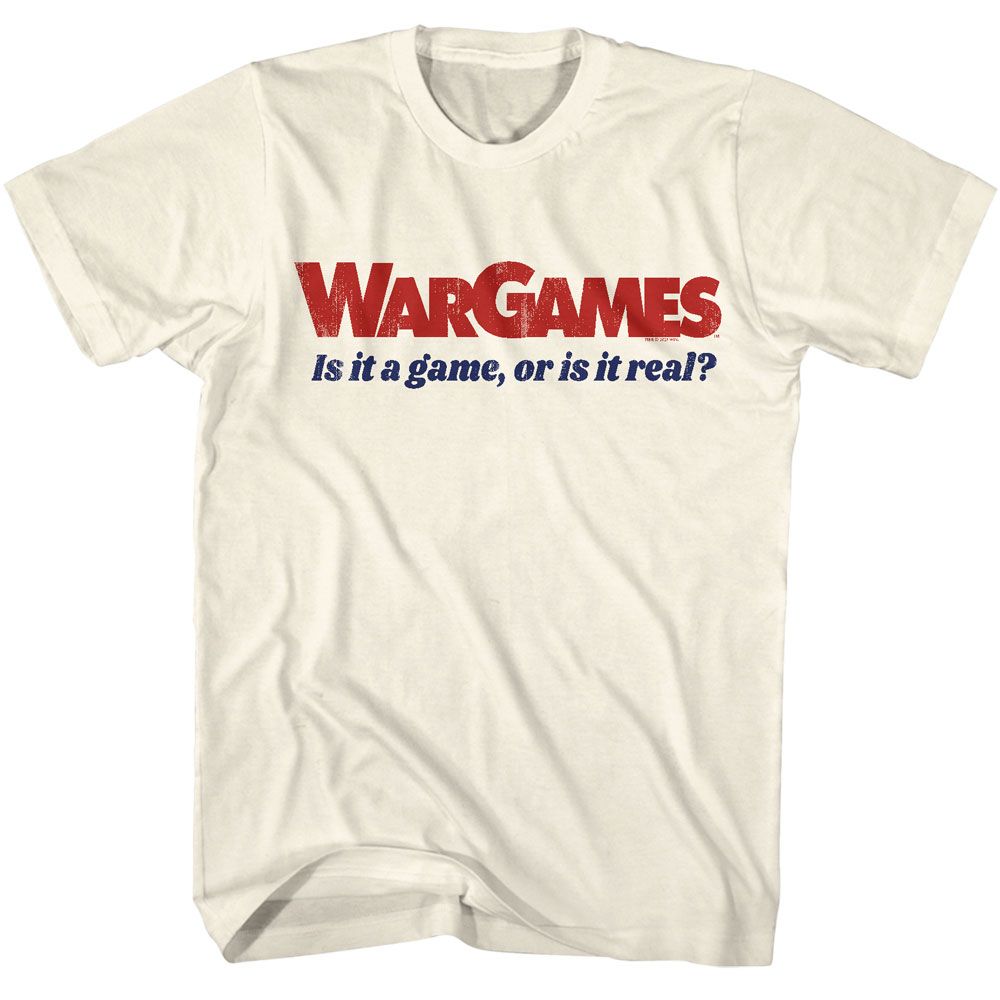 Natural WarGames t-shirt featuring a Is It a Game design