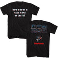 Black WarGames t-shirt featuring a A Nice Game of Chess design