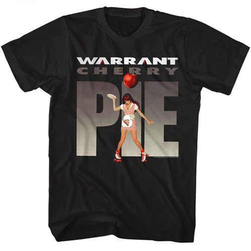 Black Warrant t-shirt featuring a Cherry Pie design