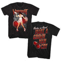 Black Warrant t-shirt featuring a Cherry Pie Front and Back design