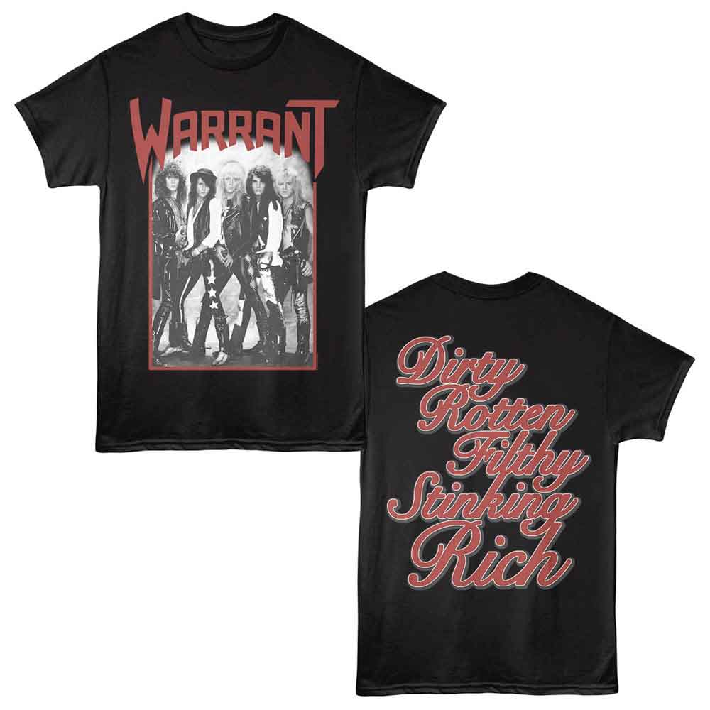 Black Warrant t-shirt featuring a DRFSR Album design
