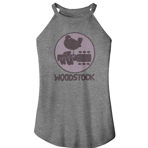 Woodstock Ladies Rocker Tank - Logo