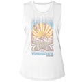 Woodstock Ladies Muscle Tank - Peace and Music Landscape